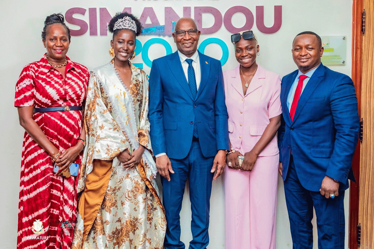 LE PREMIER MINISTRE CELEBRE LA VICTOIRE AFRICAINE DE YOUYOU ET SOUTIENT SA PROCHAINE PARTICIPATION A MISS WORLD UNITED NATIONS.