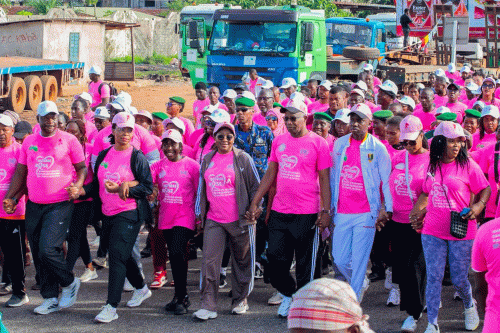 MARCHE DE SENSIBILISATION CONTRE DU SEIN ET DU COL DE L’UTERUS : UNE MOBILISATION CITOYENNE POUR LA SANTE DE TOUS