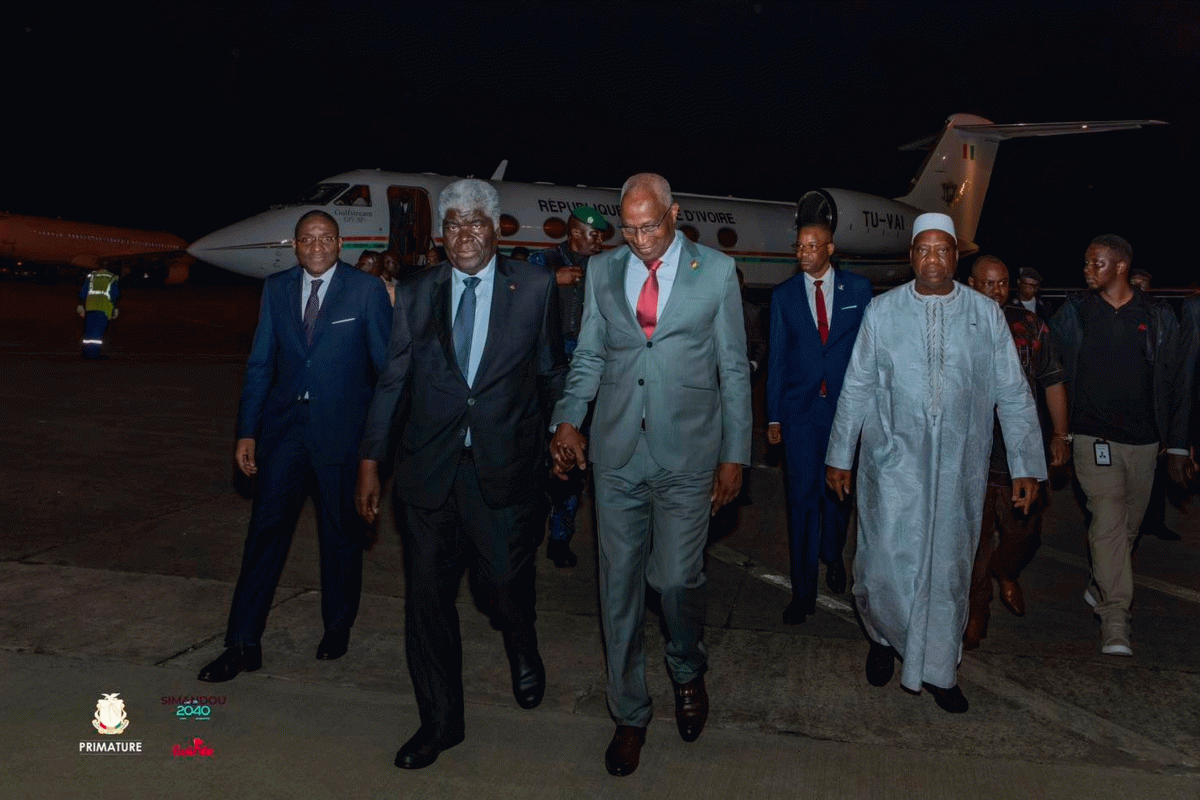 LE PREMIER MINISTRE IVOIRIEN EST À CONAKRY POUR LE LANCEMENT DU MÉGA PROJET MINES ET INFRASTRUCTURES DE SIMANDOU